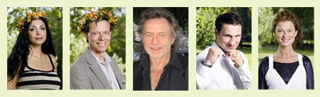 Zinat Pirzadeh, Christer Fuglesang, Ulf Lundell, Paolo Roberto, Lena Endre